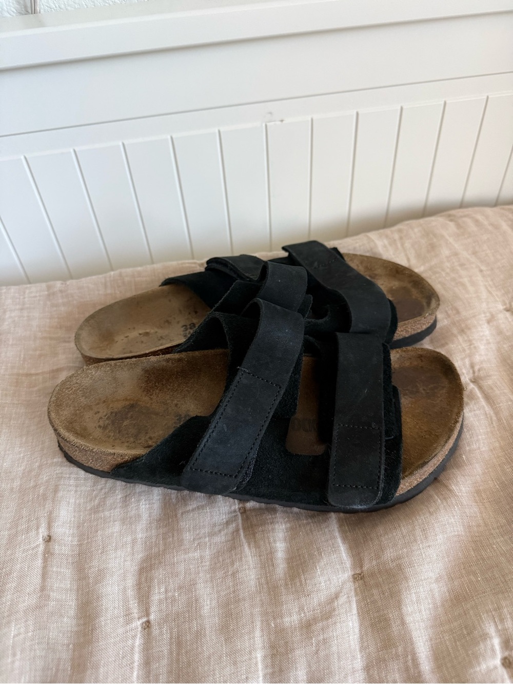 Birkenstock Uji in Black Nubuck Size 38 US7.5